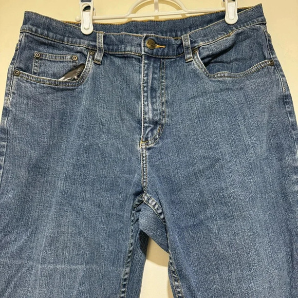 Women’s L.L Bean Brand Bootcut Style Vintage Denim  Casual 90’s Jeans Size 14 - Picture 3 of 16